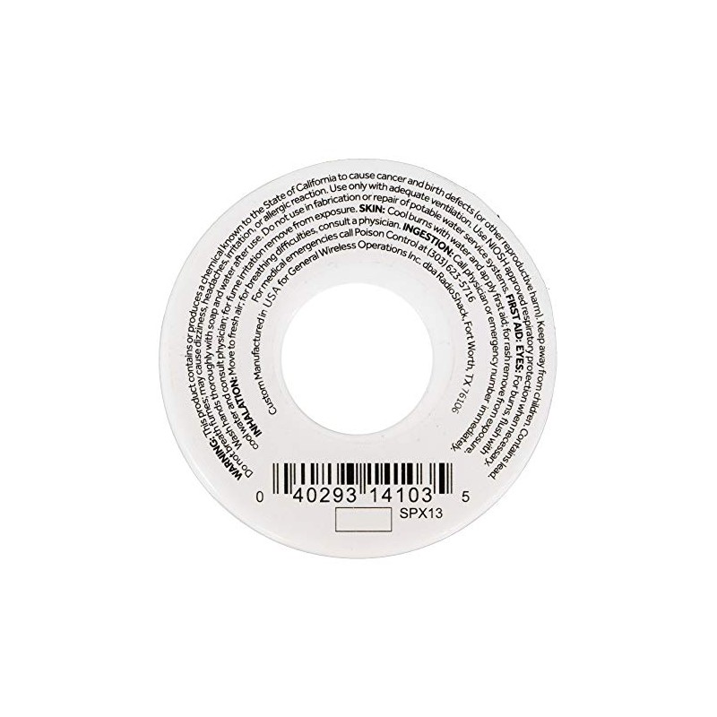 RadioShack SnPbAg 62/36/2 Silver-Bearing Rosin-Core Solder, 0.015" Diameter - 1.0oz