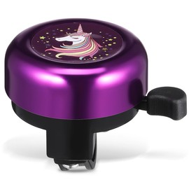 Cute Purple Plastic Bike Bell for Children’s Bikes and Standard Bikes