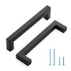 Ravinte Black Cabinet Pulls 5 Inch Square Kitchen Cabinet Handles