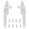 Kioiner 2 Pcs Casement Window Locking Handles, Aluminium Alloy Rotating