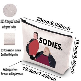 BWWKTOP Funny 1000 Pound Sisters Cosmetic Makeup Bag Amy and Tammy Fans Gift Sodies Sisters Makeup Zipper Pouch Bag (SODIES)