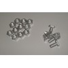 50 Cruciform Square Head Aluminium Bolts with Nuts for Greenhouses