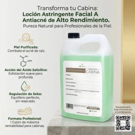 Loción Astringente Facial Antiacné Cácido Salicílico 1galón Momento de aplicación DíaNoche Tipo de piel Grasa                                         