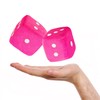 Zone Tech Light Pink Hanging Dice- A Pair