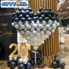 CYTTOKL Black and White Balloons 12 inch 100 Pack Black