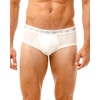 Haigman 3 Pack Cotton Stretch Briefs White - Medium