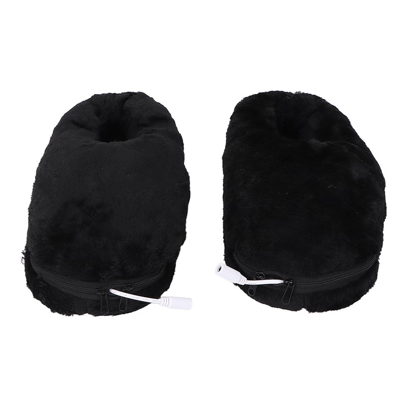 USB Heating Shoes Men Women Washable Outdoor Soft Plush Electric