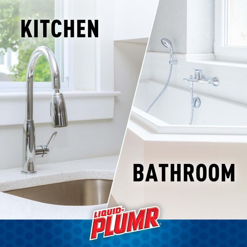 Liquid-Plumr Industrial Strength Urgent Clear, Liquid Drain Cleaner, 17 Ounces