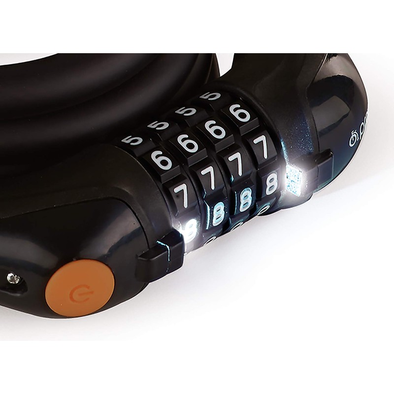 Prophete Combination Cable Lock with Holder - Multi-Colour, 15 mm/80