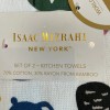 Isaac Mizrahi Kitchen Towels World Cities LONDON Multicolor Set of