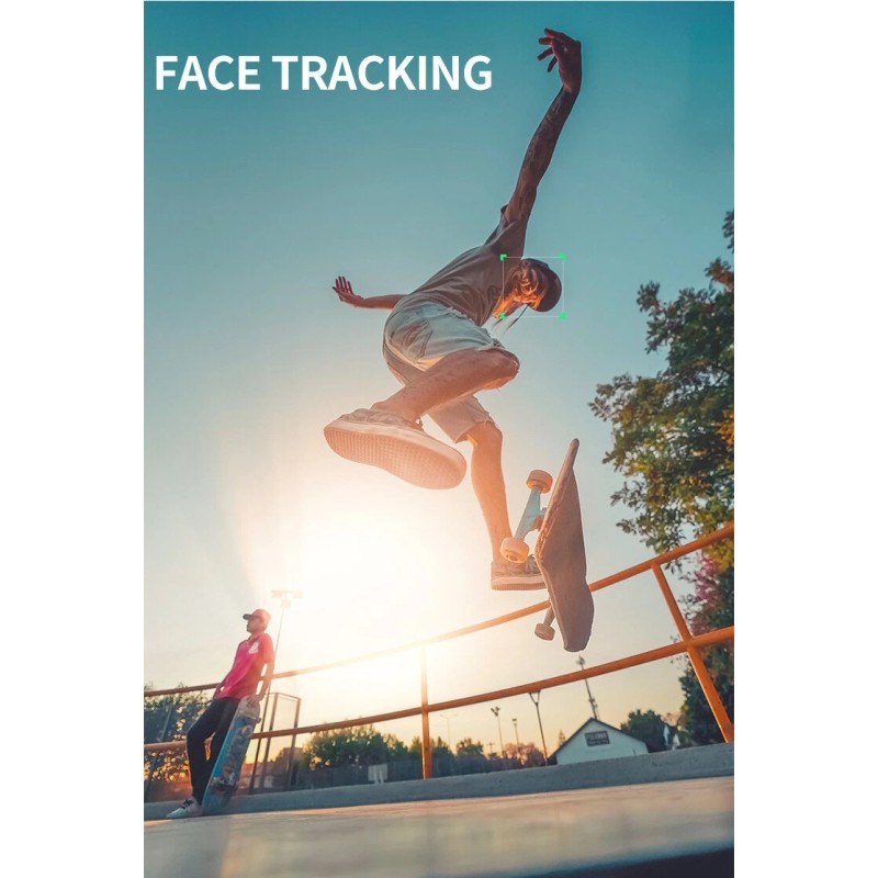 3-Axis Smartphone Gimbal Stabilizer - 0.5lbs Foldable, Face Tracking Anti-Shake