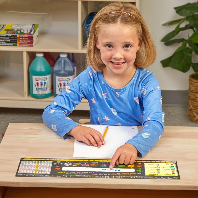 Really Good Stuff Chalkboard Style Grades K-2 Self-Adhesive Vinyl Desktop