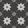 FloorPops Black Rigel Peel & Stick Floor Tiles, FP3990