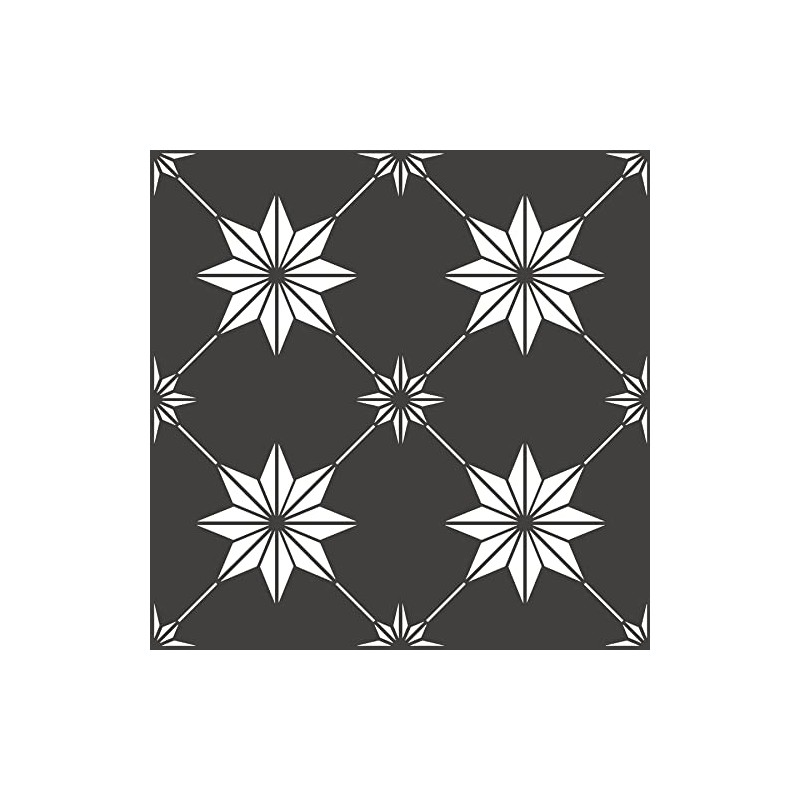 FloorPops Black Rigel Peel & Stick Floor Tiles, FP3990