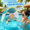 Flotador Bebé Con Techo Parasol Inflable Piscina Seguro