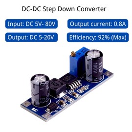 DC-DC Step Down Converter 5-80V to 5-20V Voltage Regulator XL7015 LAOMAO Voltage Regulator Power Supple Power Supply Modules