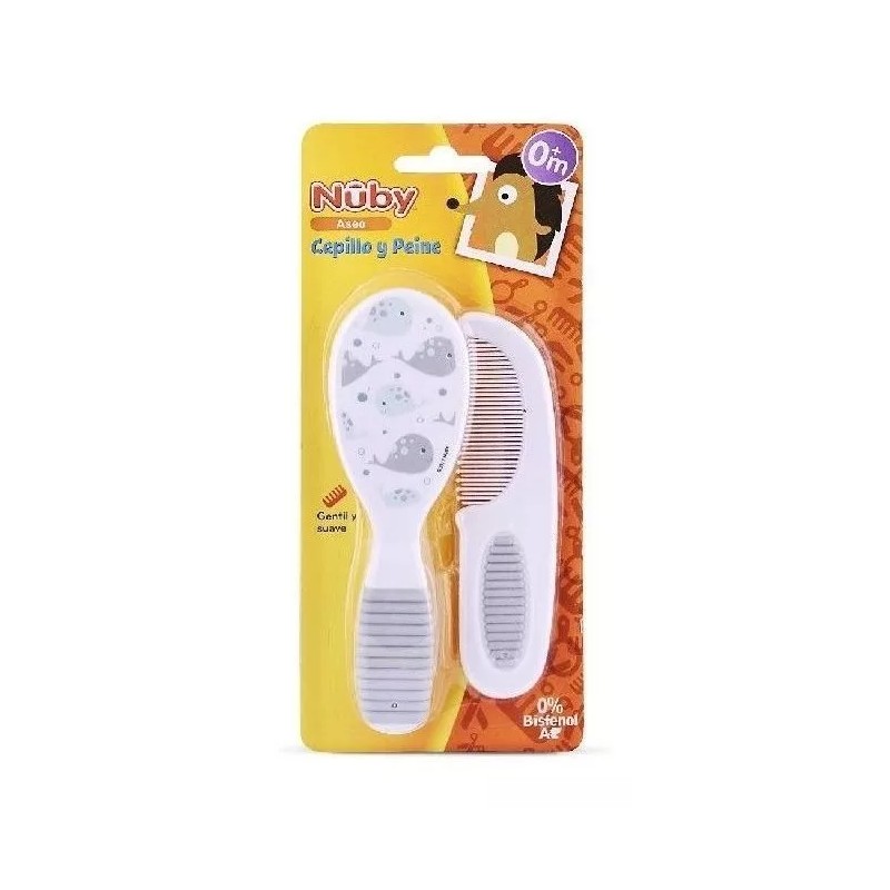 Nuby Peine Y Cepillo Para Bebe Cerdas Suaves Nuby
