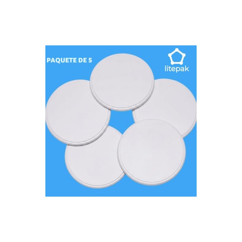 Litepak Paquete de 5 protectores de pomo de puerta, parachoques