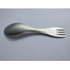 Spork Silver Titanium Outdoor Spork Cutlery Fork Spoon with Nylon