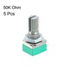 sourcing map RK097N 50K Ohm Variable Resistors Single Rotary Potentiometer