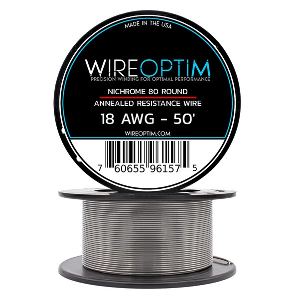 WIREOPTIM - 18 AWG - Nichrome 80 Resistance Wire -