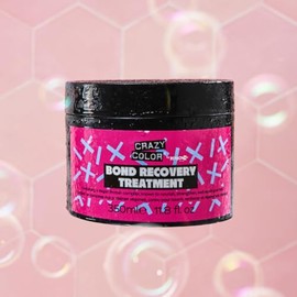 Crazy Color Crazy Color Bond Recovery Treatment Mask for Dry Damaged Hair, Bleached, Coloured, Broken, Curly or Frizzy Hair. Vegan, Cruelty & Sulphate Free, 350ml