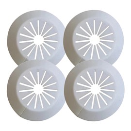 Wall Flange Easy Installation Plastic Radiator Escutcheon Water Pipe Drain Line Cover Collar Wall Pipe Cover Decoration Pipe Collars,Pipe Collar Cover (white, 0.59-1.57inch)
