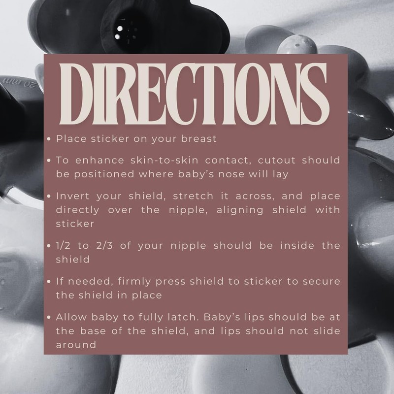 Le Lolo Colored Nipple Shield and Nipple Shield Sticker for