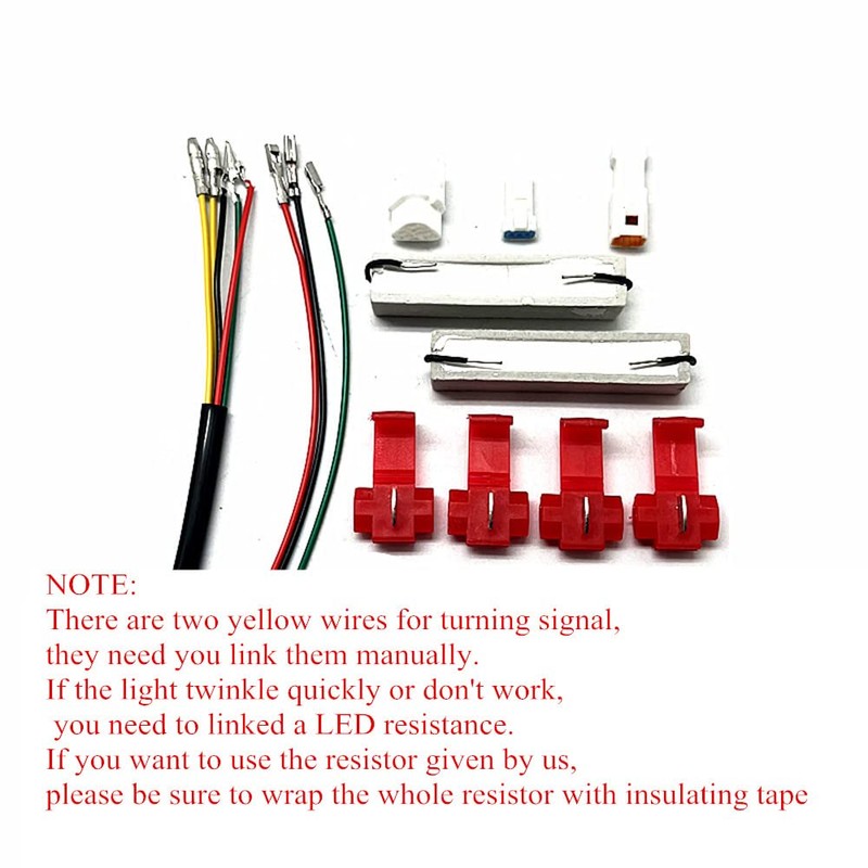 LED Tail Brake Lights Turn Signal Integrated Compatible With YAMAHA