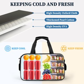 Motorcycle Cooler Bag, Leakproof Motorcycle Saddlebag Cooler Bag, 34L (17L*2) Saddle Bags Insert Cooler with Shoulder Strap Universal for Most Motorcycle with Hard Saddlebags, Travel/Camp Cooler 2PCS