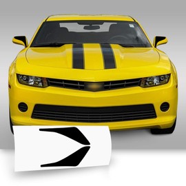 Gomu Side Mirror Vinyl Decal Overlay Trim Wrap Inserts Sticker Compatible with & Fits Camaro 2010 2011 2012 2013 2014 2015 - Matte Black