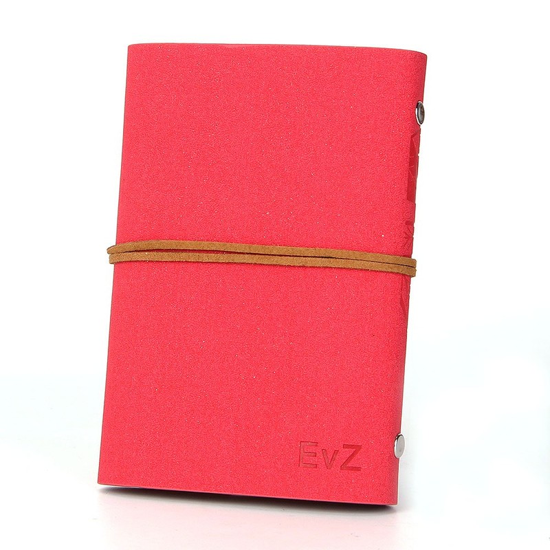 EvZ Vintage Rose PU Leather Cover Loose Leaf Blank Notebook