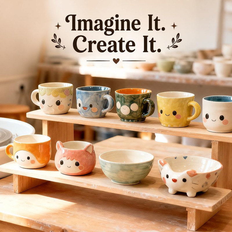 Alldeer Pottery Wheel for Adults, Beginners, Kids, Complete Kit