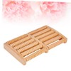 Healeved Relaxation Feet Massager Tool 6 Row Wooden Roller Massager