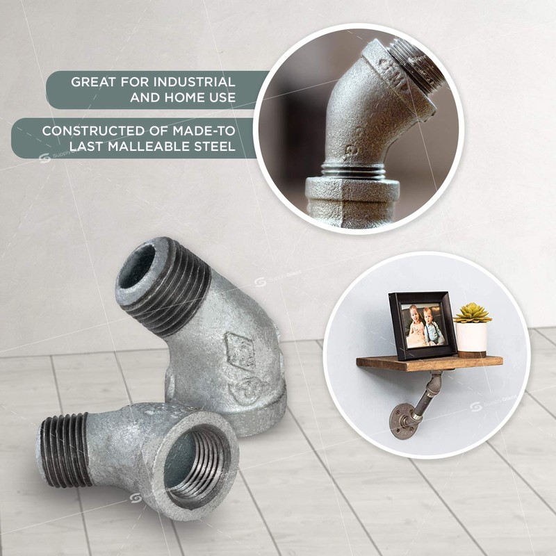 SUPPLY GIANT GMSF0112-10 elbow, Galvanized