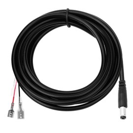 Yoizyfree 5.5x2.1mm Trail Camera Battery Power Cable Chew Proof Compatible with Stealth Cam,Muddy,Spypoint,Moultrie,Browning,Wildgame Innovations,Black Gate,Etc.5.5x2.1mm DC Plug,79"