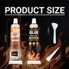 ROFPM High Heat Silicone Glue Clear and Black, 100ml Heat