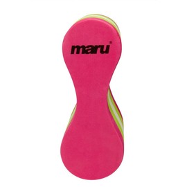 Maru Swimming Pull Buoy Float, Adults and Kids, Swimming Aid Equipment for Stength Training, Pool use, Made of Foam, Leg Float, Provides Comfort and Buoyancy (Pink/Lime/White, Adult)