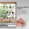 Hanging Clear Plant Shelves for Windows, 3-Tier Acrylic Window Wall