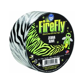 Intertape Polymer Group ZEB30 1.88-Inch by 10-Yard Fire Fly Zebra Glow in the Dark Duct Tape