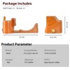 Rieibi EOS R10 Case - Quality PU Leather Half Case