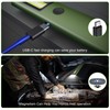 WeteamnoI Rechargeable EDC Flashlight with Green Beam, Bright White Led