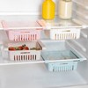 4Pcs Kitchen Fridge Organisers, Retractable Fridge Drawer Storage, Plastic Fridge