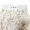 KKmeter Women PU Leather Long Fringe Skirt Waist Belt Girdle