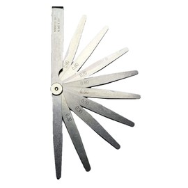 Feeler Gauges Stainless Steel, Set of 13 Metric Gap Feeler Gauges Measuring Tool From 0.05-1.00mm