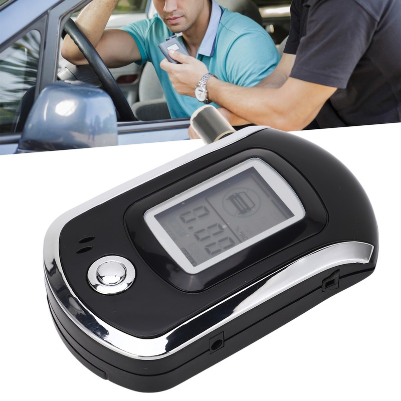 Digital Display Breath Tester Air Blowing Portable Drunk Detector with