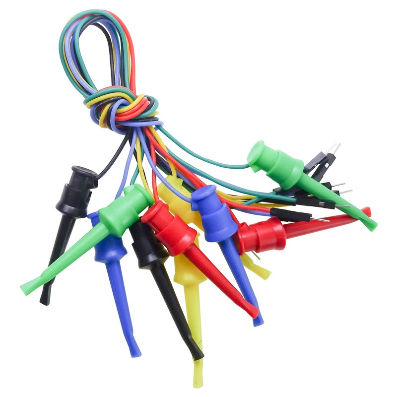 Goupchn Test Hook Clips to Breadboard Male Jumper Wires Soft