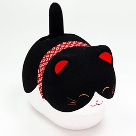 Crepe Black Cat Solar Sitting Cat You Try Raffle Beckoning Cat Free Bonus with Original Set Wobbles Solar Waving Cat Waving Cat Figurine Dragon Tiger Hall ryuukodou 40 – 171 °C