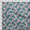 oneOone Velvet Peach Fabric Leaves Sewing Fabric by The Meter