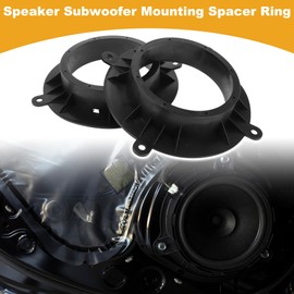 Partuto Lautsprecher-Abstandshalter Ring Hochtöner Lautsprecher-Abstandshalter Adapter Auto für Mazda Atenza 2014-2019 Vordertüren ABS Schwarz Wasserdicht